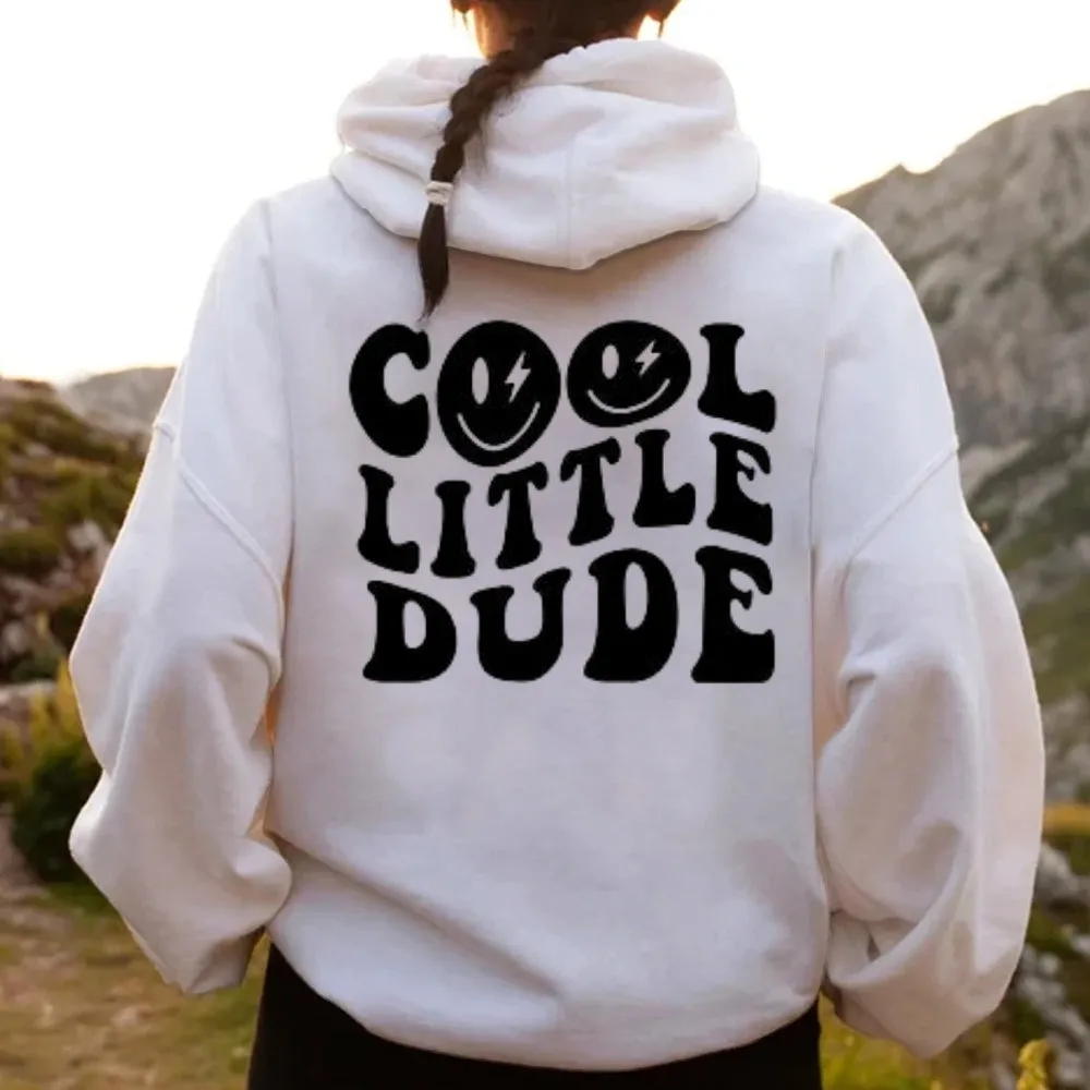 Women COOL LITTLE DUDE Graphic Hoodies