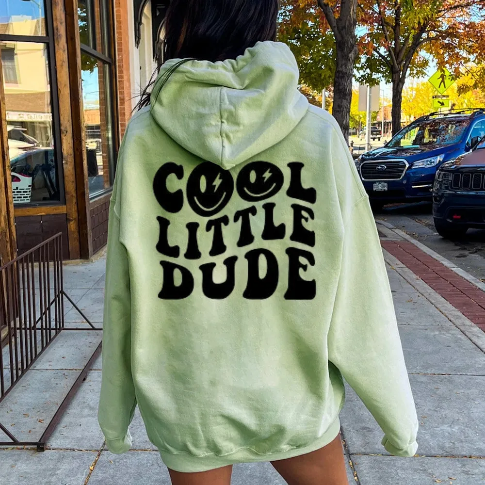 Women COOL LITTLE DUDE Graphic Hoodies