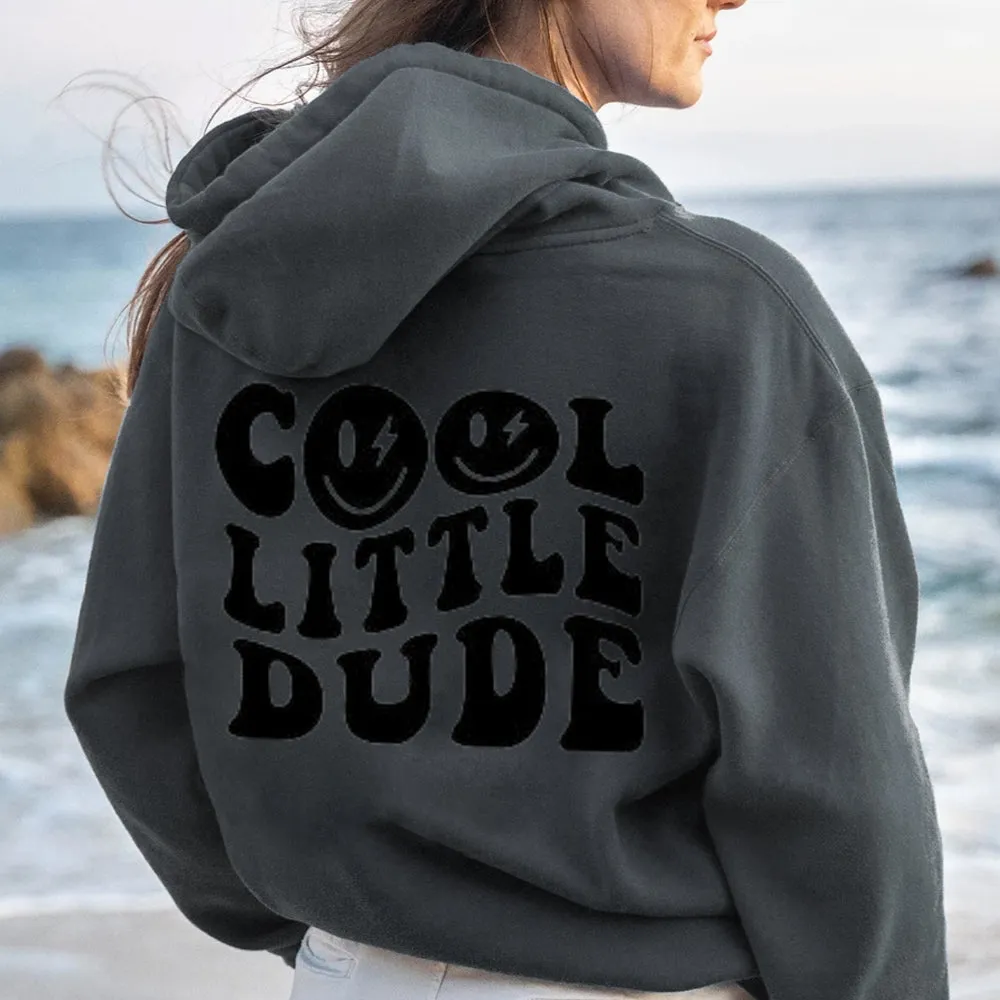 Women COOL LITTLE DUDE Graphic Hoodies